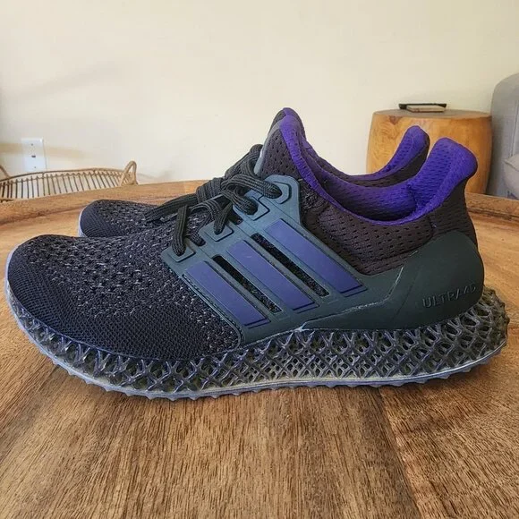 Adidas Ultra 4D Black Purple Running Sneaker Shoes Mens Size 6 | HP9736 - Picture 5 of 11